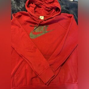 Red nike hoodie